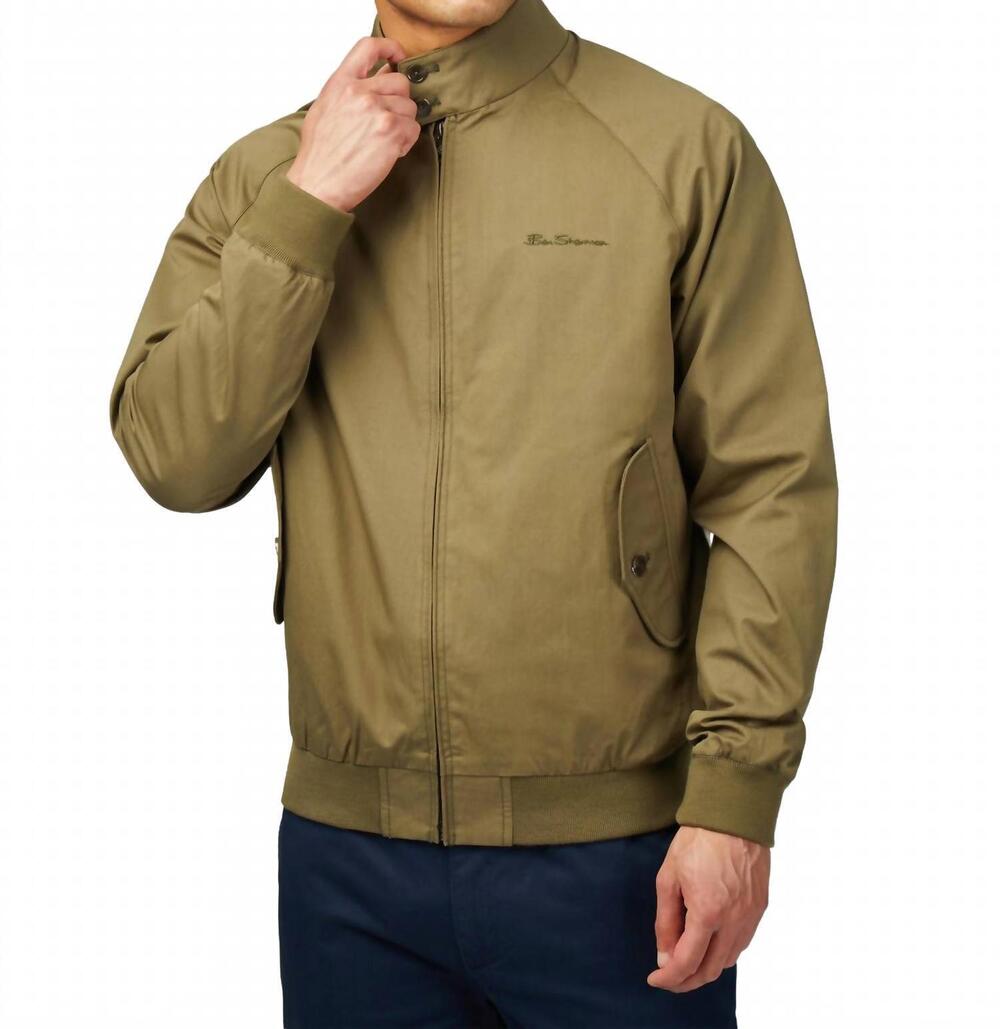 NEW BEN SHERMAN signature harrington jacket in camouflage